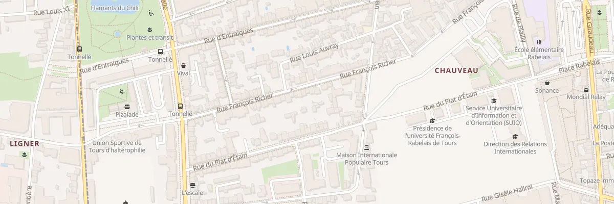 Plan du 58 Rue François Richer à Tours