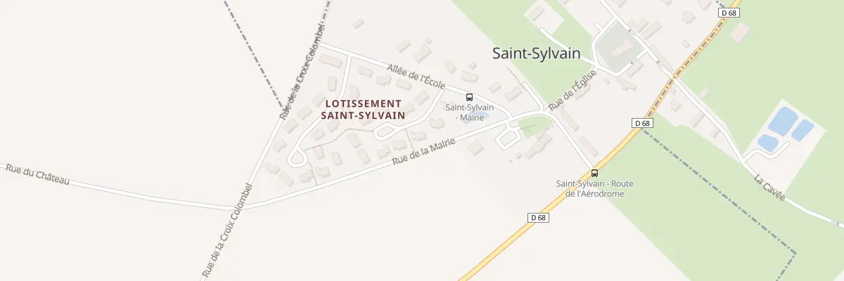 Plan du 28 Res du Calvaire à Saint-Sylvain
