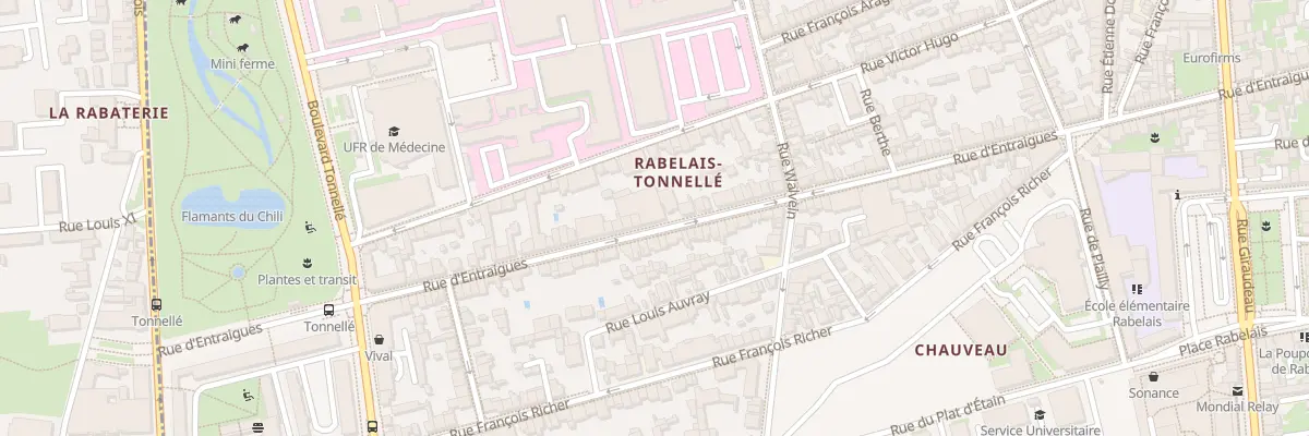 Plan du 303 Rue d’Entraigues à Tours