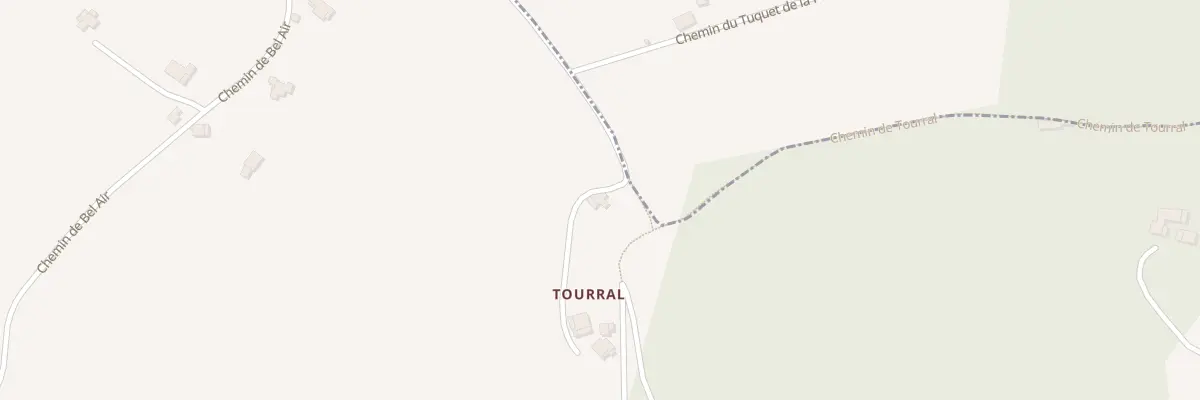 Plan du 500B Che de Tourral à Sainte-Colombe-de-Villeneuve