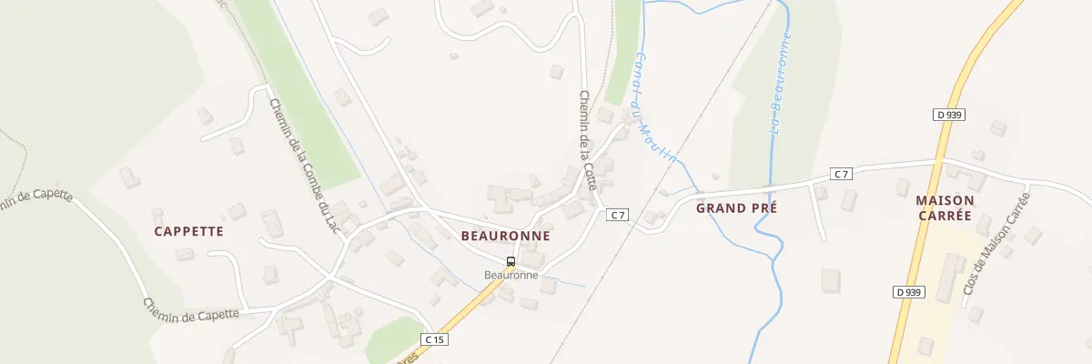 Plan du 525 Beauronne à Chancelade