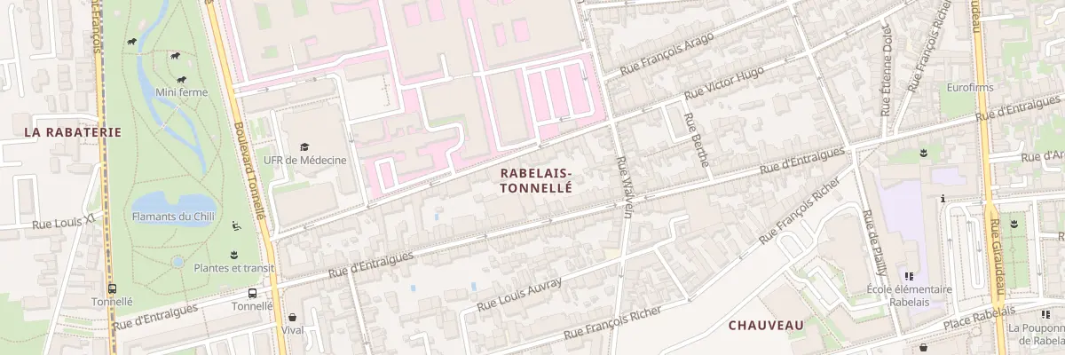 Plan du 302 Rue Victor Hugo à Tours
