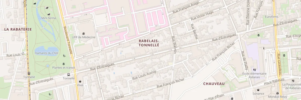Plan du 291 Rue d’Entraigues à Tours