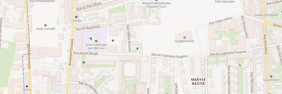 Plan du 26 Rue Hélène Boucher à Tours