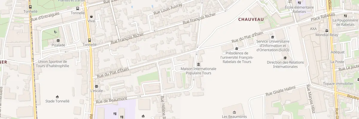 Plan du 95 Rue Walvein à Tours