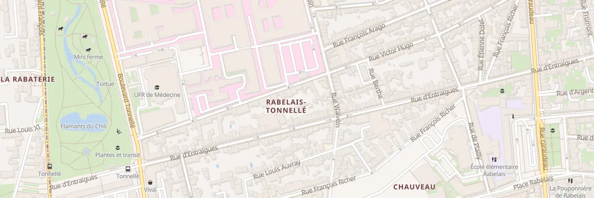 Plan du 296 Rue Victor Hugo à Tours
