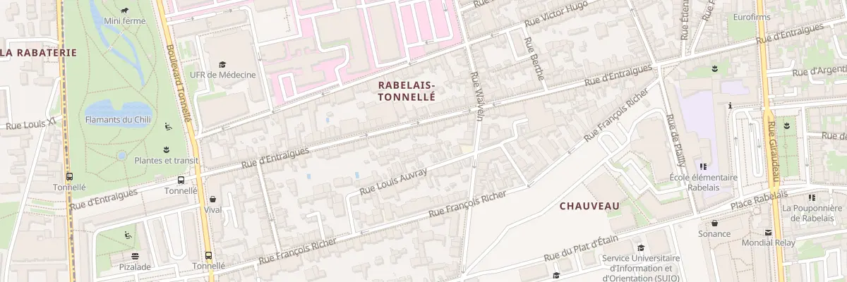 Plan du 300 Rue d’Entraigues à Tours