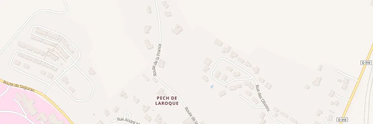 Plan du 12 Rue des Oliviers à Pont-du-Casse