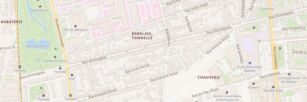 Plan du 294 Rue d’Entraigues à Tours