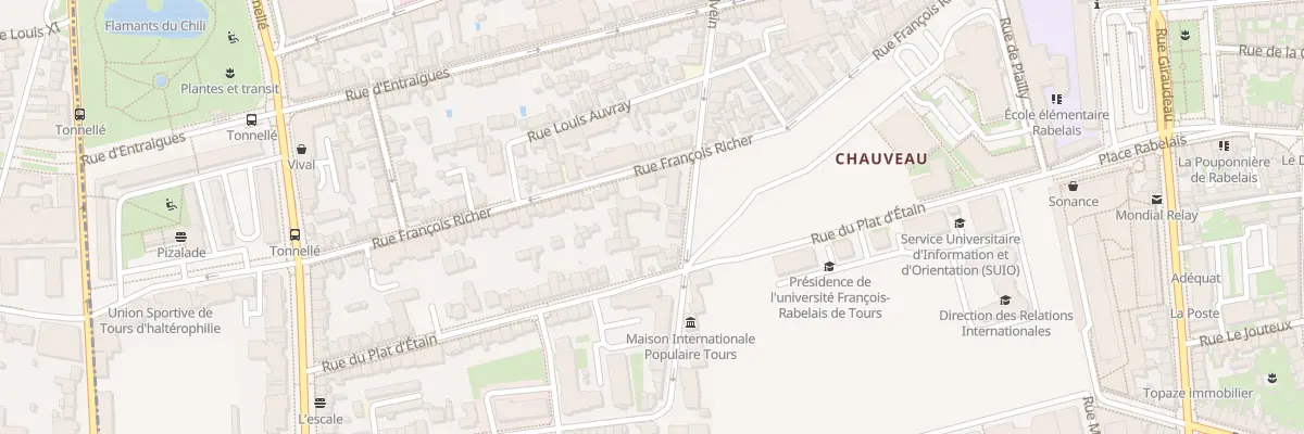 Plan du 85B Rue Walvein à Tours