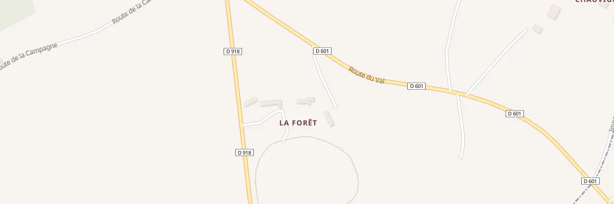Plan du 2 Imp de la Forêt à Crulai