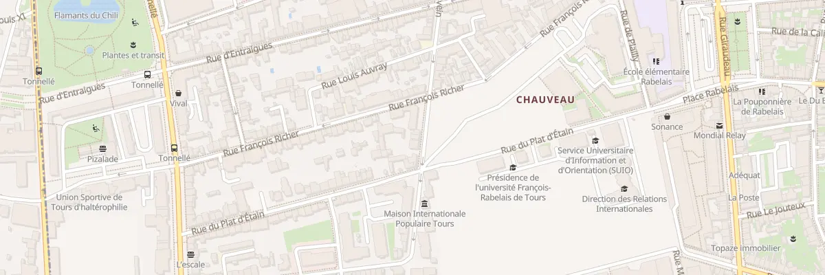 Plan du 85 Rue Walvein à Tours