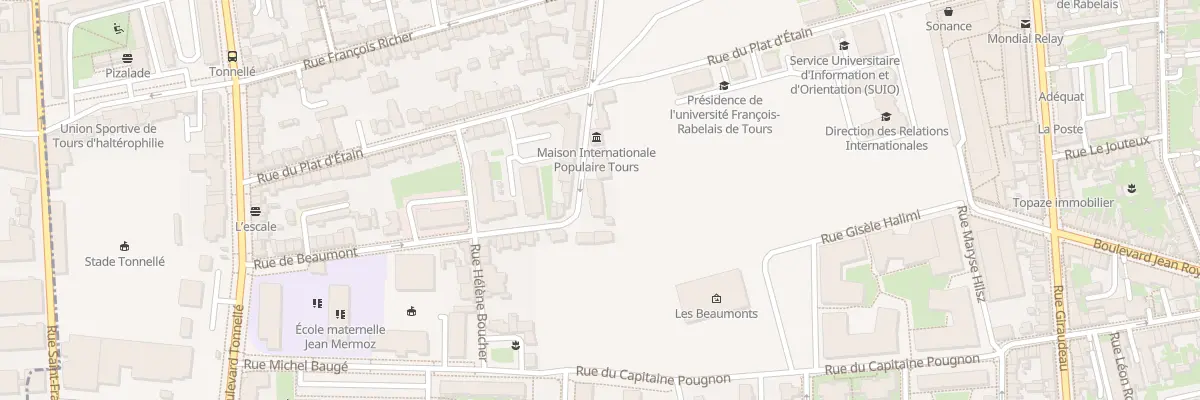 Plan du 180 Rue Walvein à Tours