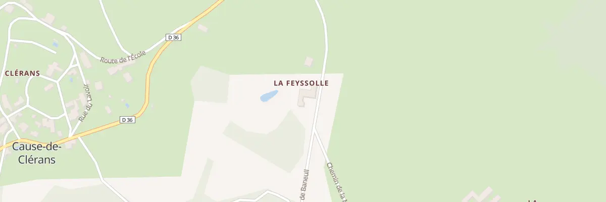 Plan du 103 La Feyssole à Cause-de-Clérans