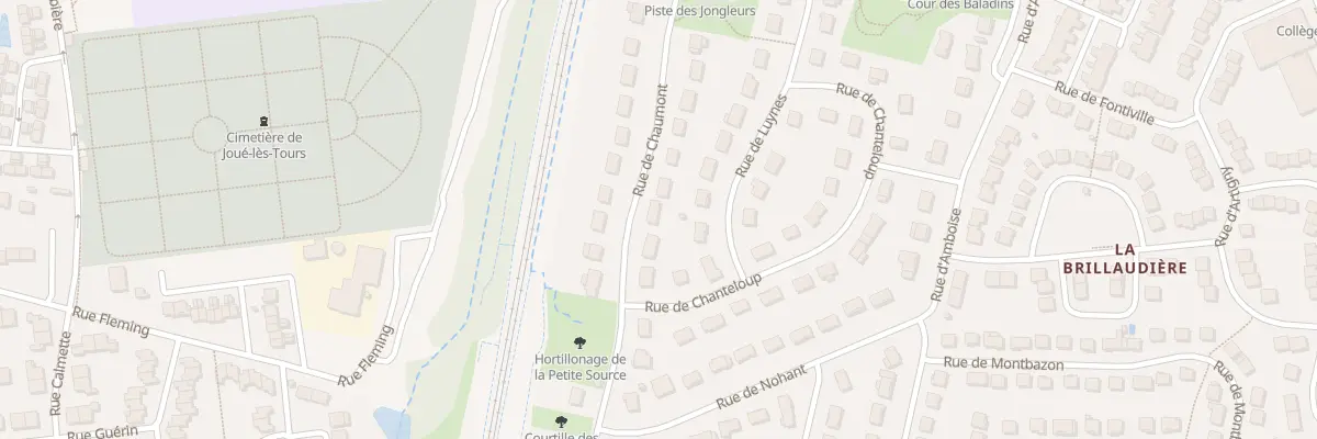 Plan du 36 Rue de Chaumont à Joué-lès-Tours