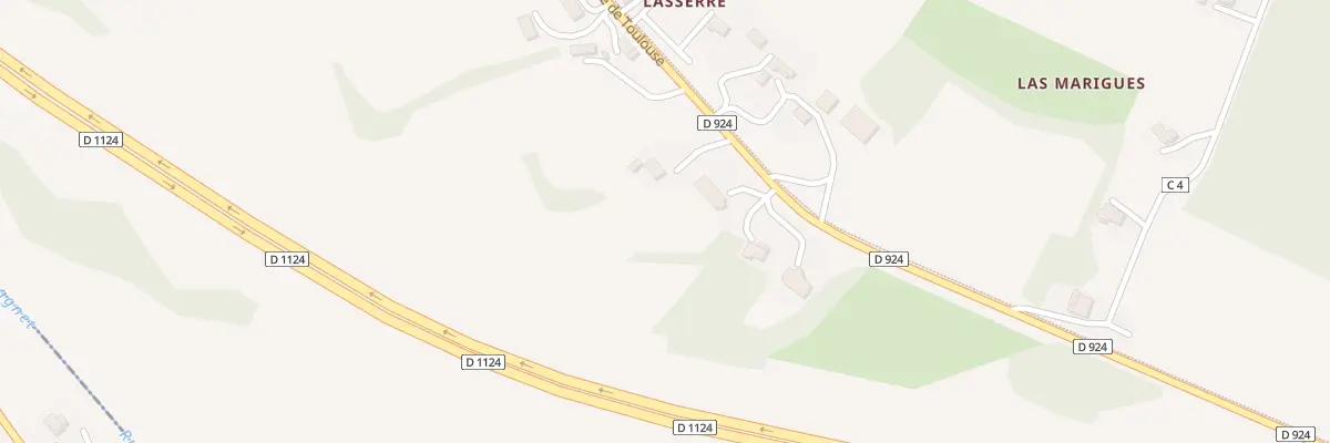 Plan du 890 Rte de Toulouse à Lahitte