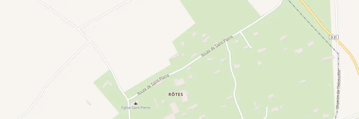 Plan du 1 Rte de Saint Pierre à Saint-Léger-de-Rôtes