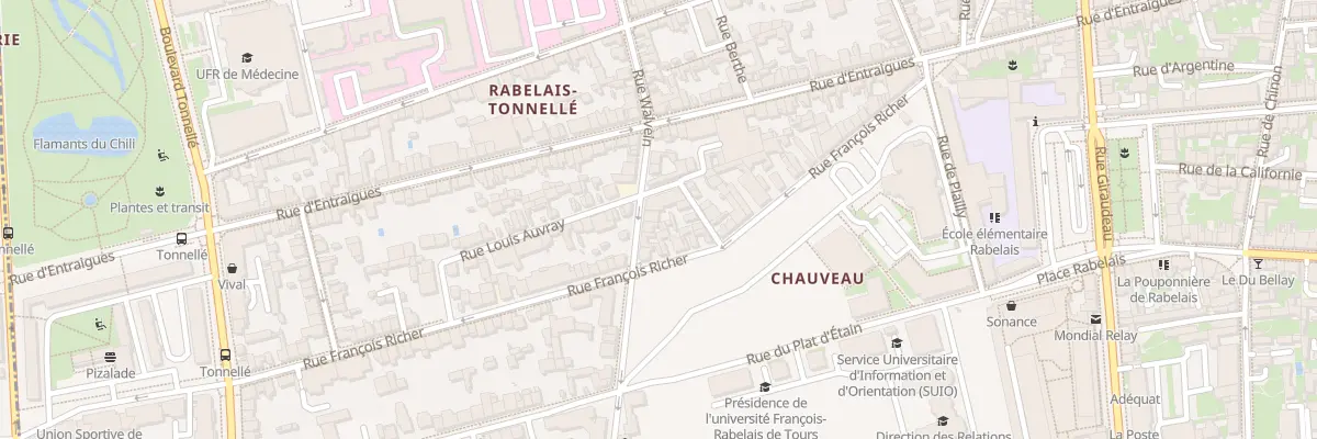 Plan du 170 Rue Walvein à Tours