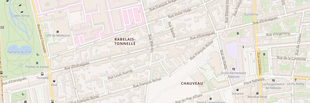 Plan du 160 Rue Walvein à Tours