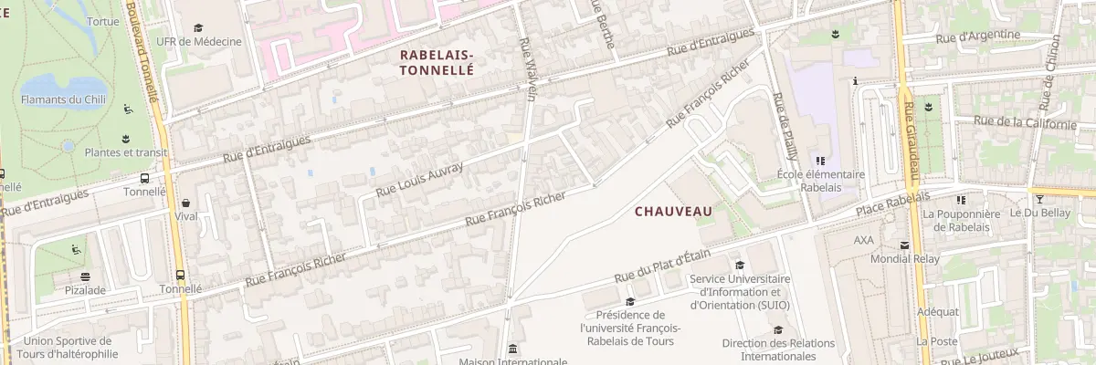 Plan du 79 Rue François Richer à Tours