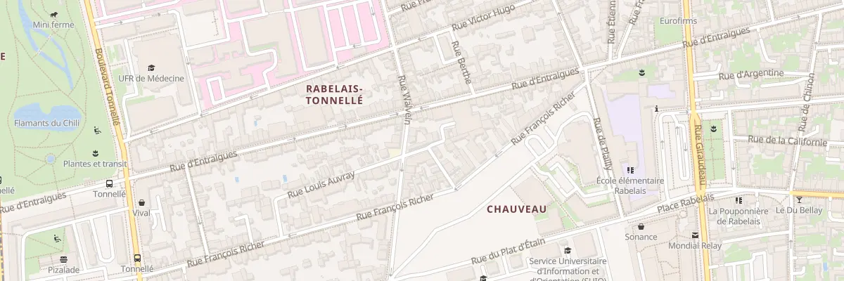 Plan du 164 Rue Walvein à Tours