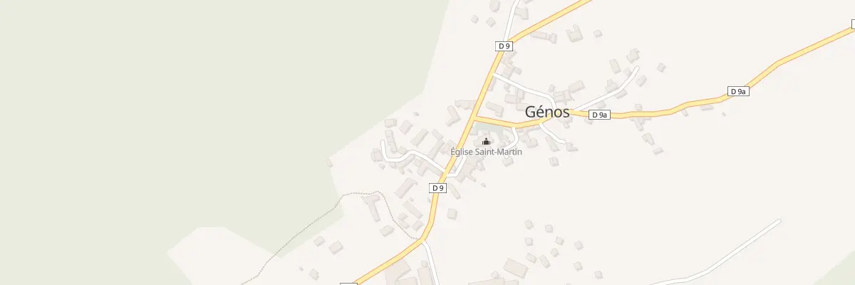 Plan du 33 Le Village à Génos