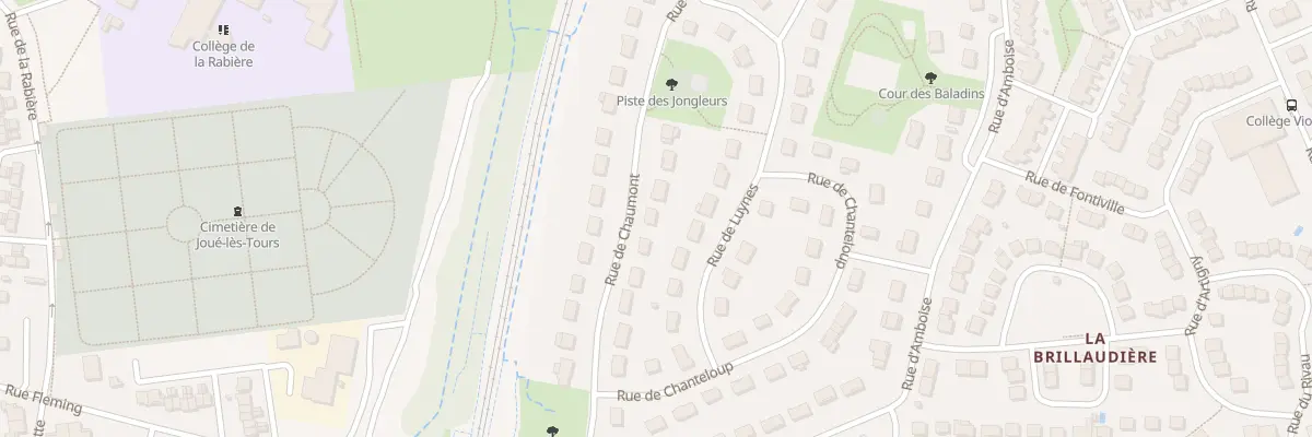 Plan du 30 Rue de Chaumont à Joué-lès-Tours
