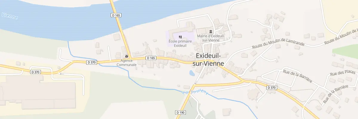 Plan du 12 Rue de Bining à Exideuil-sur-Vienne