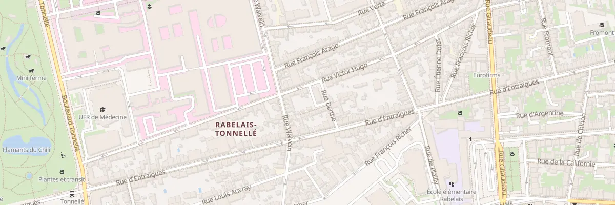 Plan du 274 Rue Victor Hugo à Tours