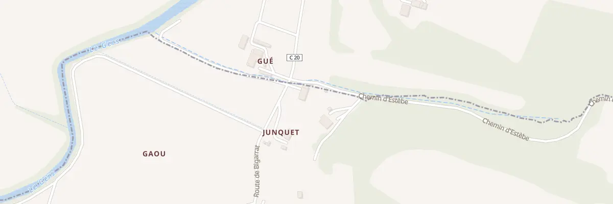 Plan du 19 Junquet à Layrac
