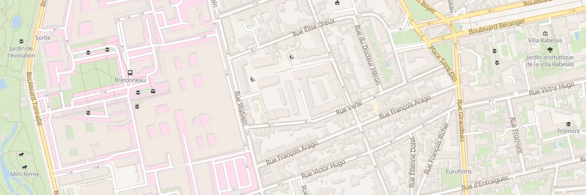 Plan du 37 Rue Verte à Tours