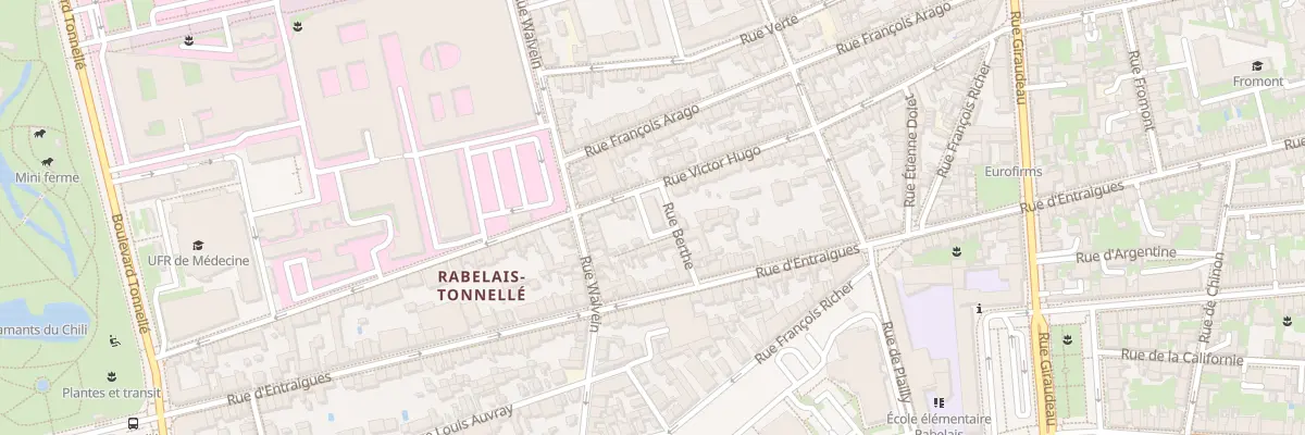 Plan du 268 Rue Victor Hugo à Tours