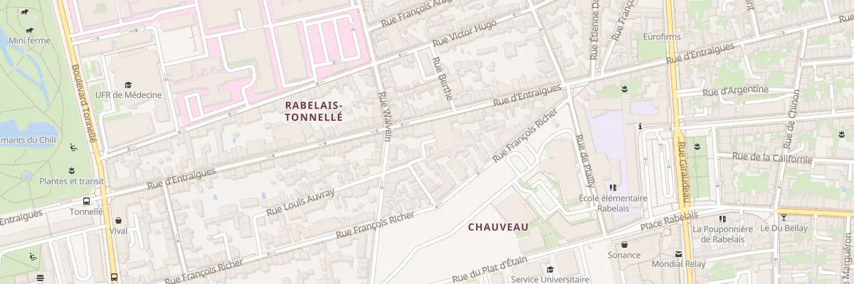 Plan du 274 Rue d’Entraigues à Tours