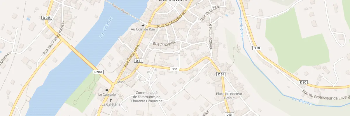Plan du 710 Rue de l’Ancien Tribunal à Confolens