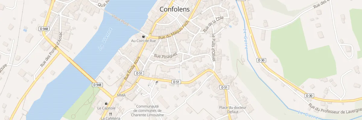 Plan du 4 Rue des Portes de Ville à Confolens