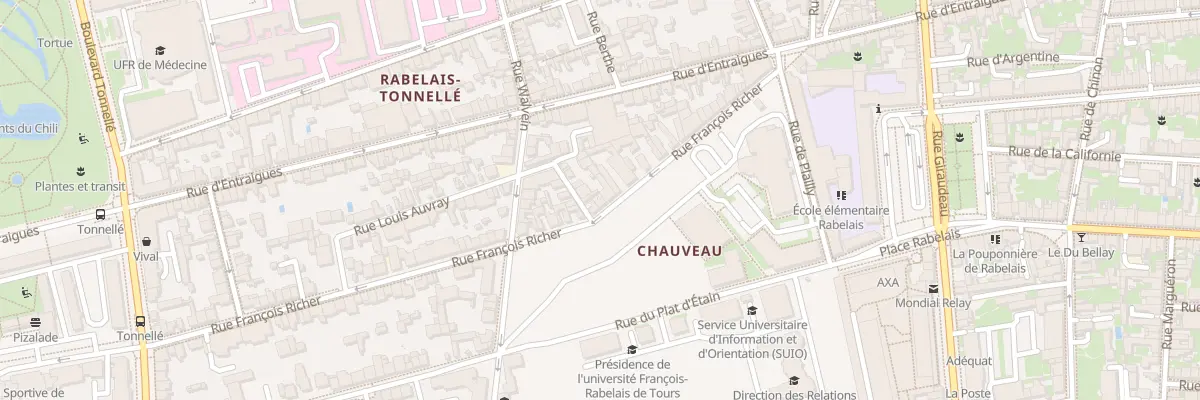 Plan du 67 Rue François Richer à Tours