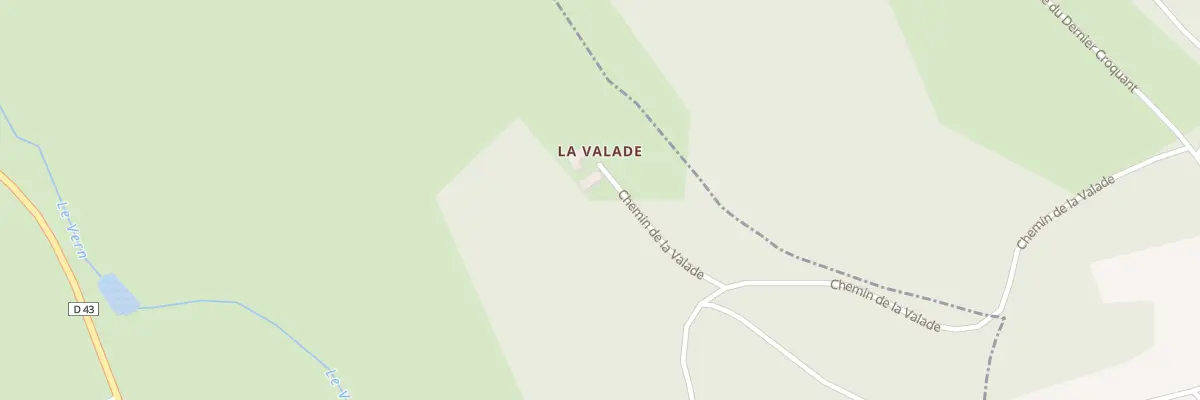 Plan du 625 Che de la Valade à Grun-Bordas