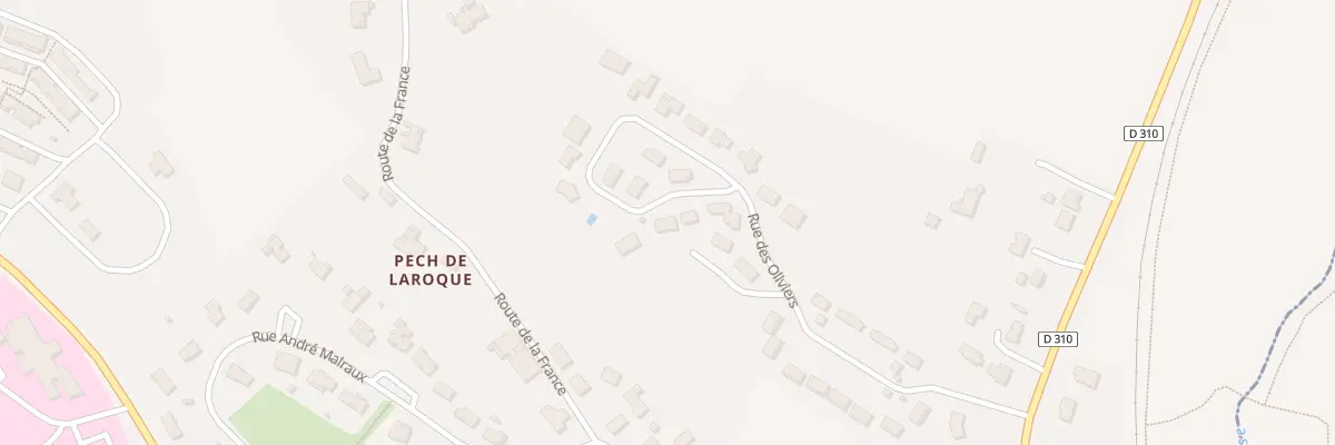 Plan du 21 Rue des Oliviers à Pont-du-Casse