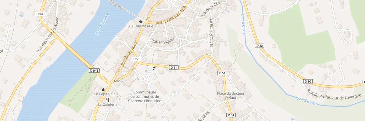 Plan du 5 Rue des Portes de Ville à Confolens