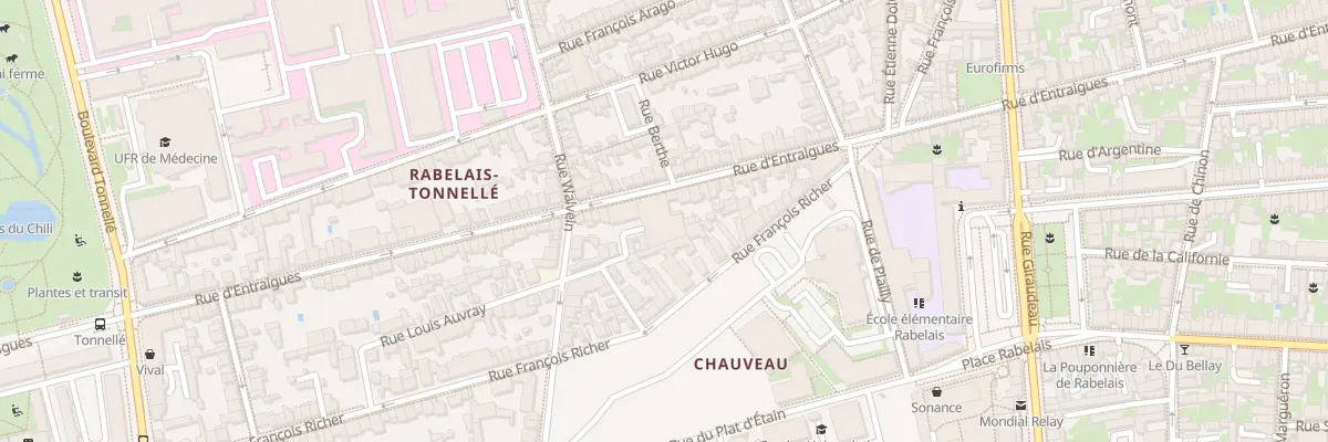 Plan du 264 Rue d’Entraigues à Tours