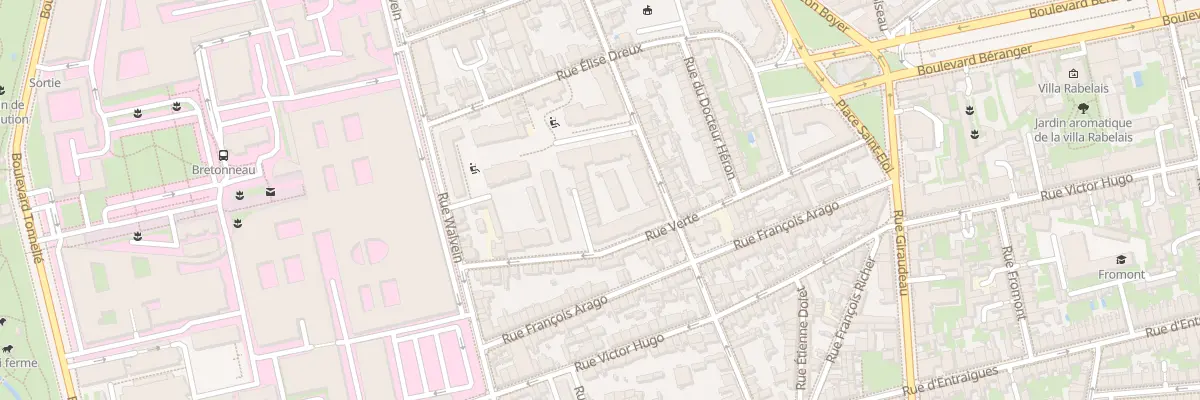 Plan du 5 Rue Paul Eluard à Tours