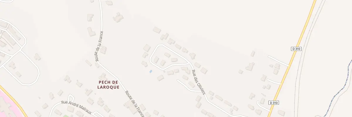 Plan du 19 Rue des Oliviers à Pont-du-Casse
