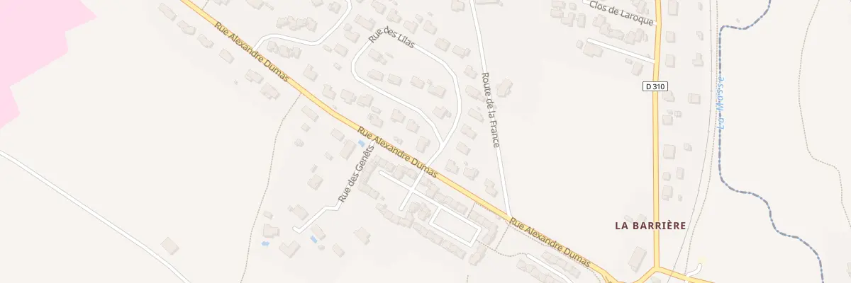 Plan du 38 Rue des Lilas à Pont-du-Casse