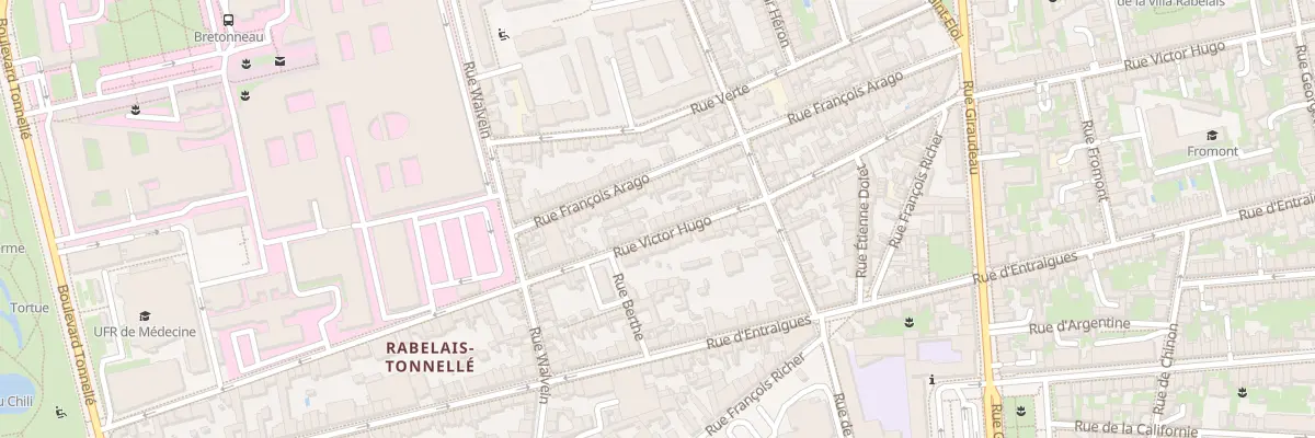 Plan du 257 Rue Victor Hugo à Tours