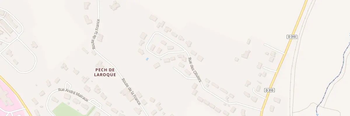 Plan du 22 Rue des Oliviers à Pont-du-Casse