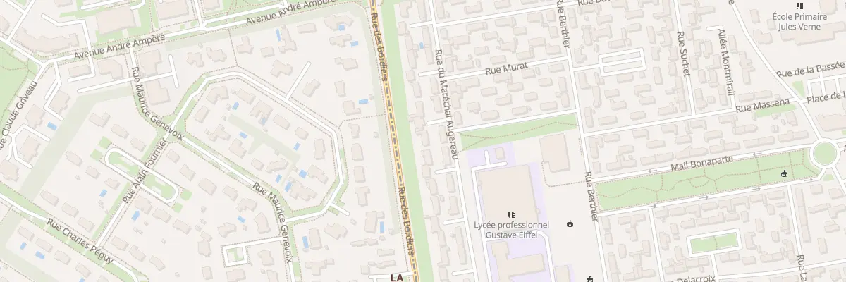 Plan du 3 All de Lutzen à Tours