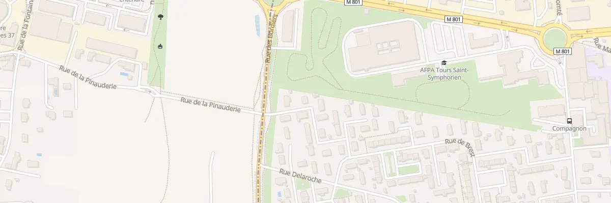 Plan du 7 Rue de Cherbourg à Tours