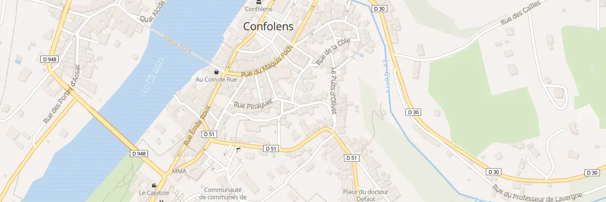 Plan du 3 Rue du Vieux Chateau Confolens à Confolens