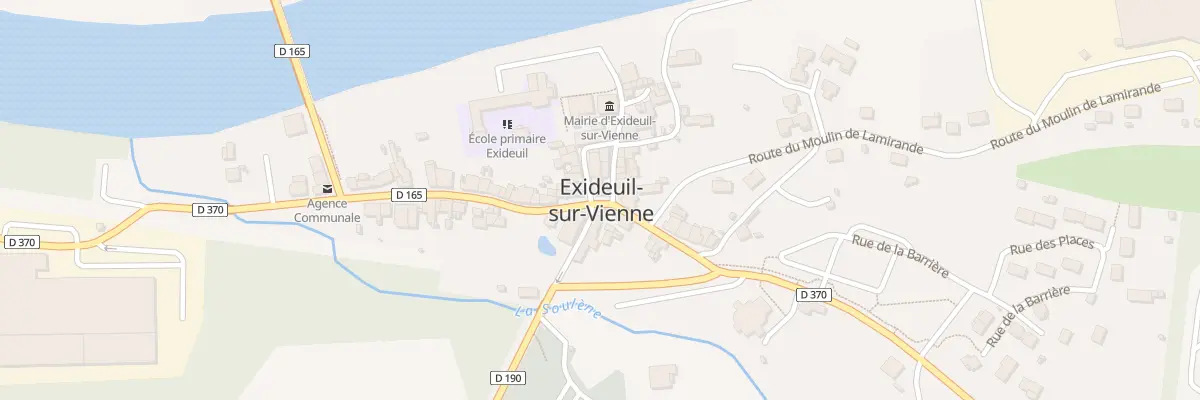 Plan du 5422 Rue de l’Eglise à Exideuil-sur-Vienne