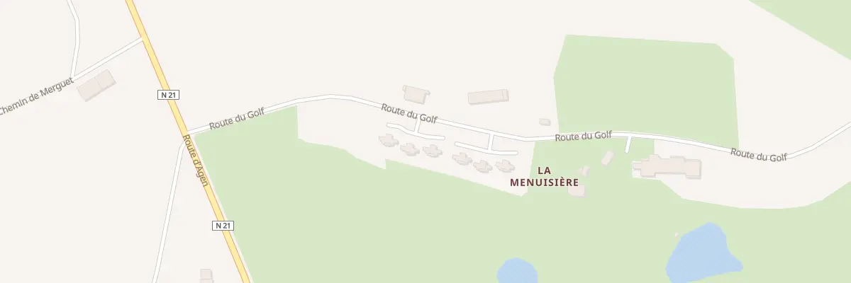 Plan du 282 Rte du Golf à Castelnaud-de-Gratecambe